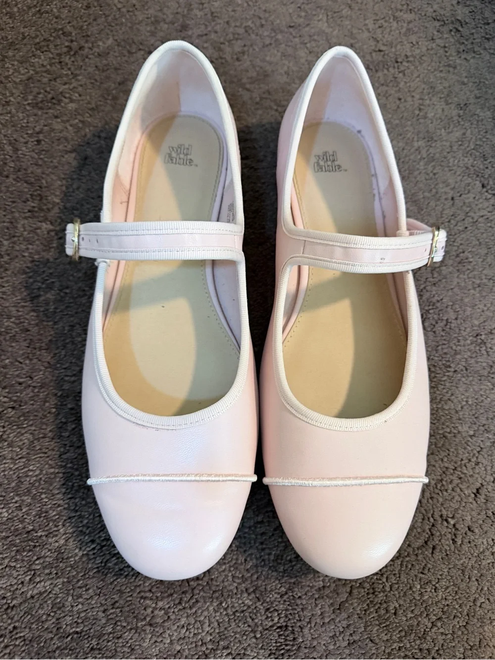 wild fable Light Pink Mary Jane Dress Shoes with Buckle Strap